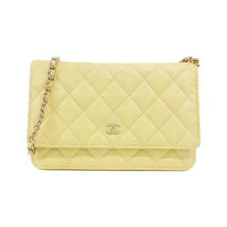 Chanel Leather Chain/Shoulder Wallet (Pre-Owned)
