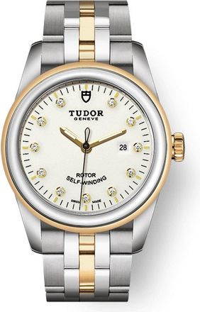 Tudor Glamour Date Automatic Diamond Ladies Watch 53003-0066