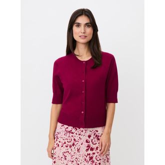 Masai Malopus Half-Sleeve Knitted Cardigan in Beet Red at Nordstrom, Size Xx-Large