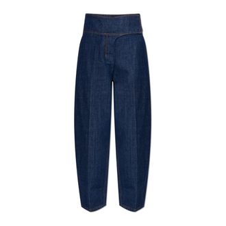 Ami Loose-fit Jeans, female, Blue, Size: W26 Wide-leg Jeans