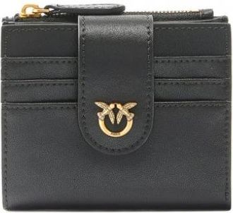 Pinko Multifunctionele Portemonnee - Dames - Portefeuilles - Zwart - ONE Size - Leer - Accessoires