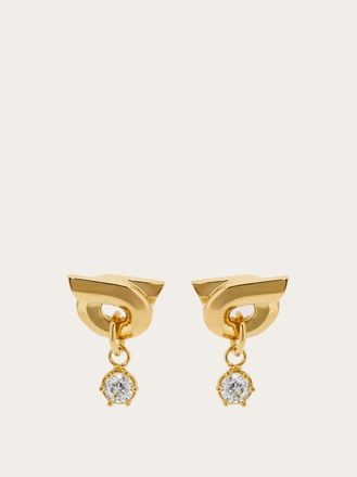 Ferragamo Women Gancini earrings with pendant Gold