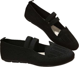 Generic Womens open shoes with heel, fashionable summer womens trainers, stripes, mesh, breathable, comfortable, casual blue shoes, womens elegant, black, 8 U