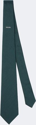 Prada Logo silk tie