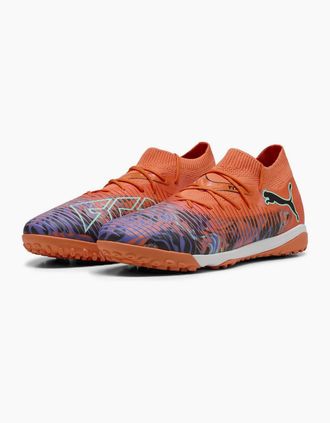 Puma Mens Future 8 Match Creativity Astro Turf Football Boots - Orange Poppy - Size: 10.5