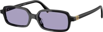 Miu Miu unisex, Accessoires, Zwart, Maat: 51 MM Polyamide