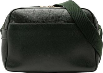 Louis Vuitton Pre-owned Leren Messenger Bag - Dames - Vintage Schoudertas - Groen - ONE Size - Leer - Vintage