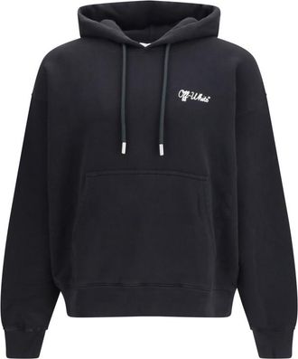 Off-white Black Relaxed Logo Hoodie