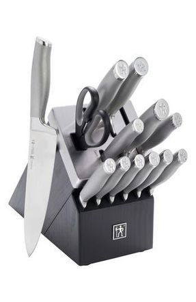 J.A. Henckels International Modernist 14-Piece Knife Block Set in Silver at Nordstrom Rack