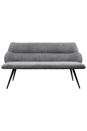 MID.YOU Mid.you Sitzbank, Grau, Metall, Textil, 163x67x85 cm, Esszimmer, B&auml;nke, Sitzb&auml;nke