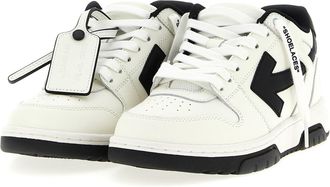 Off-white Womens Bicolor Calfskin Low Top Sneakers