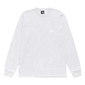 St&uuml;ssy Basic Stussy Long Sleeve T-Shirt Ash Heather 1995000-HEAT