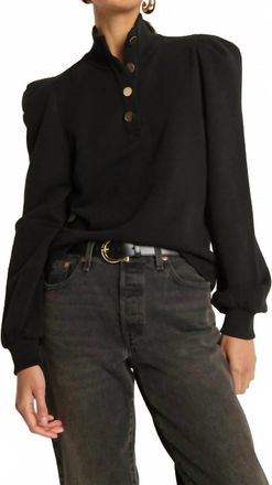 Nation Ltd Jessie Sweatshirt In Jet Black