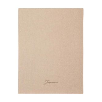 Jacquemus LEcharpe Tailleur Sjaal - Dames - Wintersjaals - Beige - ONE Size - Wol - Accessoires