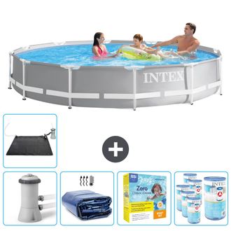 Intex Piscina Prism Frame Redonda - 366x76 Cm - 8-piezas Scb25