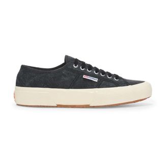 Superga Sneakers, male, Black, 9 UK, Washed Cotton Shoes for Optimal Comfort