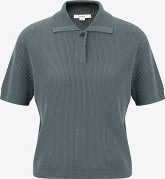 Vince Kurzärmeliges Polohemd aus Seide und Baumwolle