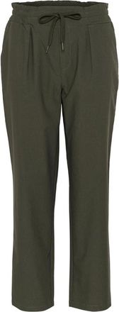 Cream Diepe Dieptes Straight-Leg Broek - Dames - Straight fit broeken - Groen - XL L32 - Broeken