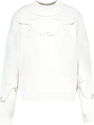 Isabel Marant Vella Sweatshirt - Dames - Sweatshirts - Beige - XS - Katoen - Hoodies & sweatvesten