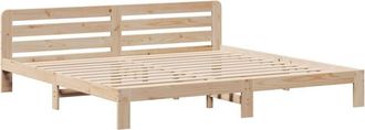 vidaXL Bed Frame without Mattress 200x200 cm Solid Wood Pine Vidaxl