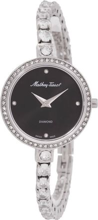Mathey-Tissot Infinity Quartz Diamond Black Dial Ladies Watch D986SAN