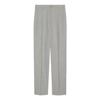 Gucci (WMNS) Gucci Sharkskin Wool Pants Grey 675974-ZACFE-4734