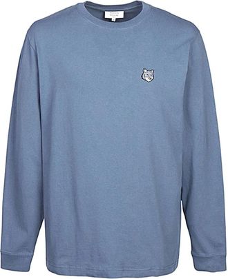 Maison Kitsun&eacute; Maglia - Heren - Sweatshirts - Blauw - S - Hoodies & sweatvesten