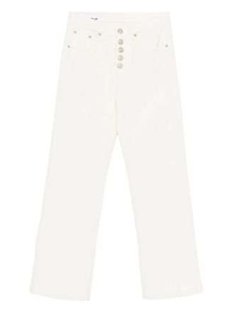 Dondup Jacklyn ribfluwelen button-fly broek - Wit