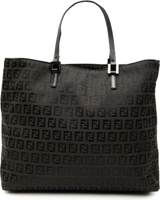 Fendi Tweedekans Zucchino Canvas Tote