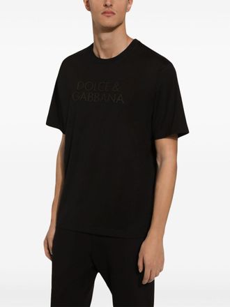 Dolce & Gabbana Zwarte Katoenen T-shirt