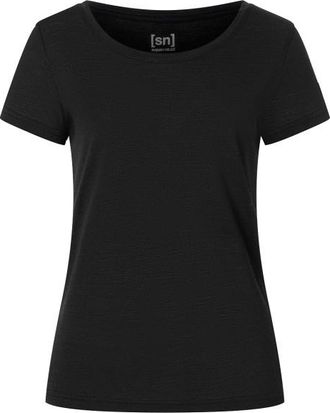 super.natural Midsummer Tee Merinoshirt f&uuml;r Damen | schwarz