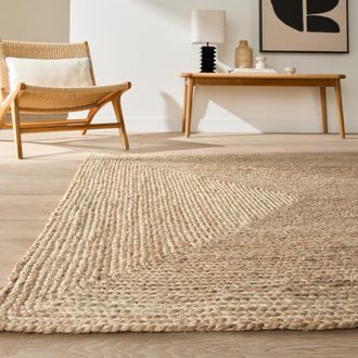 La Redoute Interieurs Handgeweven jute vloerkleed, Aftas