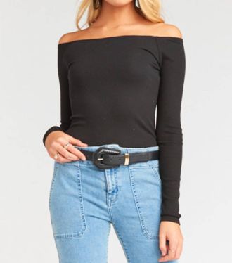 Show me your Mumu Marnie Top In Black Rib