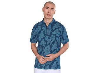 Tommy Bahama Azul Hibiscus Polo Mens Clothing Indigo : 3XL, Cotton