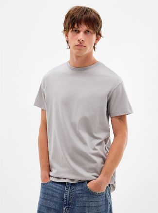 Djab Mens Organic cotton crew-neck t-shirt DJAB 101 Longline fit