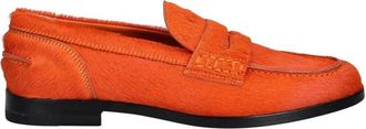 Msgm Leren Loafers - Dames - Loafers - Oranje - 38 EU - Leer - Schoenen