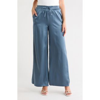 AG - Adriano Goldschmied Kayla Stretch Silk Drawstring Pants in Blue Ice at Nordstrom Rack, Size X-Small