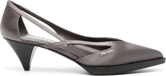 Prada 60mm Satin Cut-out Pumps