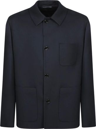 Lardini Light Jackets, male, Blue, M, Blue T-Shirt & Polo Collection Aw25