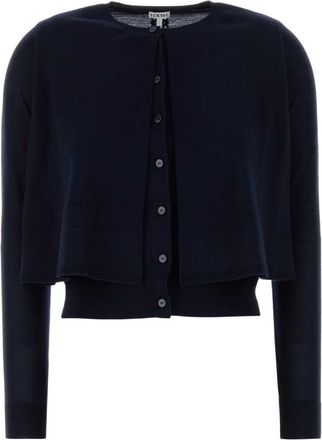 Loewe Midnight blue wool cardigan