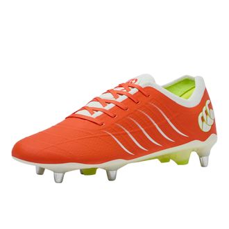 Canterbury Of New Zealand Mens Phoenix 2.0 Team Soft Ground Football Boots (Orange/White) - Size UK 10.5