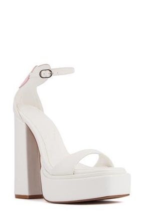Olivia Miller Amour Platform Sandal in White at Nordstrom Rack, Size 8