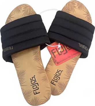 Flojos Womens Fiesta Lite Slide In Black