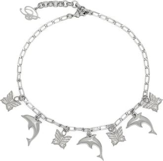 Blumarine Choker con ciondoli - Argento