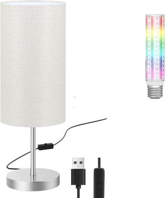 OEM L&aacute;mpara De Noche Led Multicolor Ajustable De Estilo N&oacute;rdico, L&aacute;mpara De Ambiente Que Cambia De Color Y Se Activa Con Sonido, 5 W