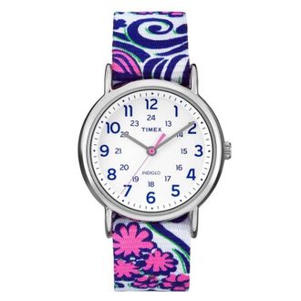 Timex Weekender Quartz White Dial Ladies Watch TW2P90200