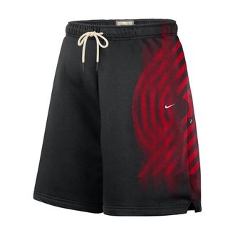 Nike Mens Portland Trail Blazers Standard Issue Fleece Basketball Shorts in Black | IQ1537-010