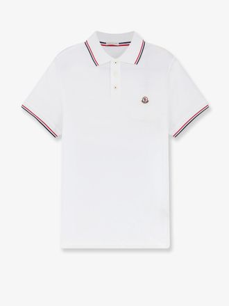Moncler Polo in cotone con patch Logo - MONCLER - gender_Man
