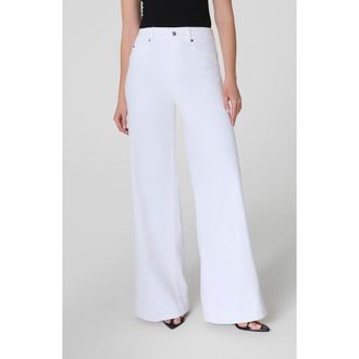 Spanx Pull-On High Waist Wide Leg Jeans in White at Nordstrom Rack, Size X-Large