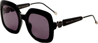 Philipp Plein Philipp Plein Womens 55 mm Black Sunglasses